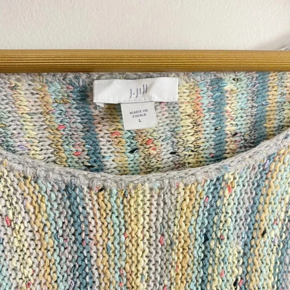 J. Jill Pastel Multicolored Knit Sweater - Picture 5 of 9